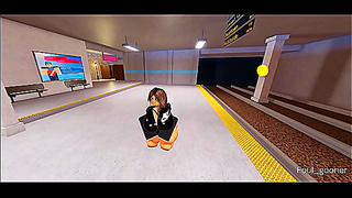 Roblox Gamer Overwhelmed by Three Rookies in Hot Hentai Action