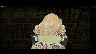 Blonde Roblox Babe Seduces Huge BBC Stranger in Steamy Alley Tryst