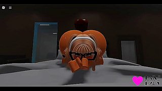 Blonde Roblox Beauty Rides Huge Dick in Wild Hentai Action