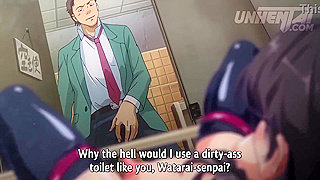 Steamy College Bathroom Threesome Explodes into Wild Hentai Action