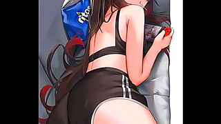 Hutas Fiery Solo Fantasy Unfolds in Vivid Genshin-Themed Lust Trip