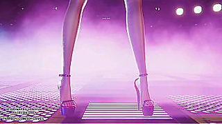 T-ARAs Day By Day Gets Horny as Ahri Dances Sensually in MMD Hentai Remix