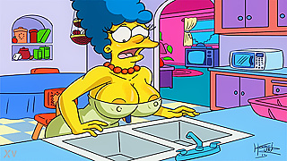 Marge Seduces Homer with Sultry Moves in Spicy Simpson Scenes