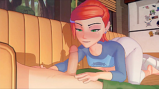 Heroes Seduced by Sensual Alien Beauties in Hot Cartoon Tryst