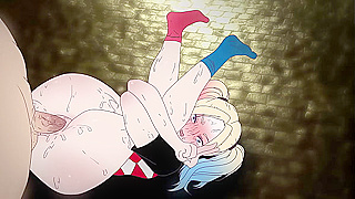 Harley Seduces Joker in Hot Animated Tryst – Dark Desire Ignited