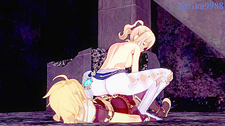 Lumine Tempts Jean into Forbidden Passion Under Teyvats Moonlight