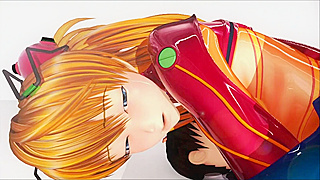 Asuka Tempts Shinji in Sultry Evangelion 3D Tryst – Part 1