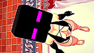 Endermask Shows Off in Girlfriends Swimsuit at Steamy Hentai Pool Party