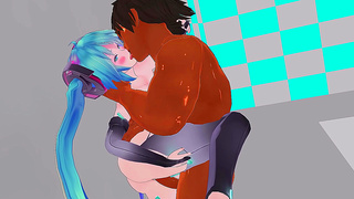 Anime Goddess Impaled by Giant Shaft in Hot 3D MMD Sex Fantasy