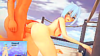 Cute Maiden Takes Dual Thrusting from Hung Pokemons in Steamy Hentai Frenzy