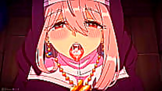 Nun Tempts with Fiery Blowjob in Steamy Hentai Fantasy