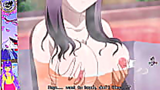 Brunette VTuber Seduces Classmate with Sensual Blowjob in Spicy Anime Action