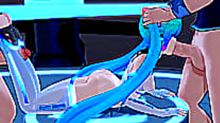 Miku Delivers Hot Oral Pleasure in Sensual Hentai Fantasy Scene