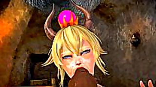 Princess Takes Bowser for a Wild Fantasy Ride Full of Heat Desire