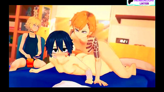 Blonde Futanari Tempts Her lesbian Lover into Steamy Oral Creampie Delight