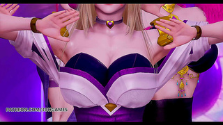 Busty Shy Girl Embraces Dual Desire in Steamy Hentai Encounter