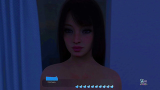 Curvy Anime Beauty Tempts Lover into Steamy 3D Encounter