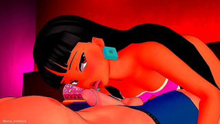 Azure Goddess Moans Loudly During Tender Missionary Encounter – Anime Erotica