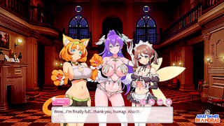 Curvy Anime Beauty Dominates with Fiery Reverse Ride Fantasy