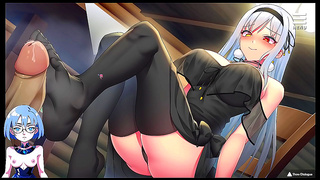 Stunning Waifu Rides Hard for Mind-Blowing Hentai Orgy Fun