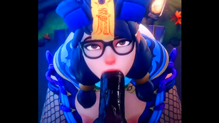 Luscious Anime Vixen Rides Hard Dick Cums from Savage Oral Fuckfest