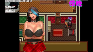 Scarlet Black Widow Treats Gamer Dude to Steamy Blowjob Fun on the Sofa